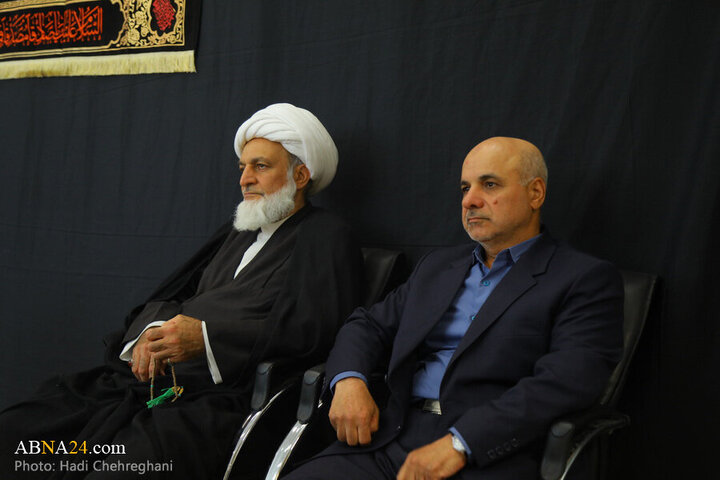 Photos: Grand Ayatollah Nouri Hamedani attends Imam Sadiq mourning procession