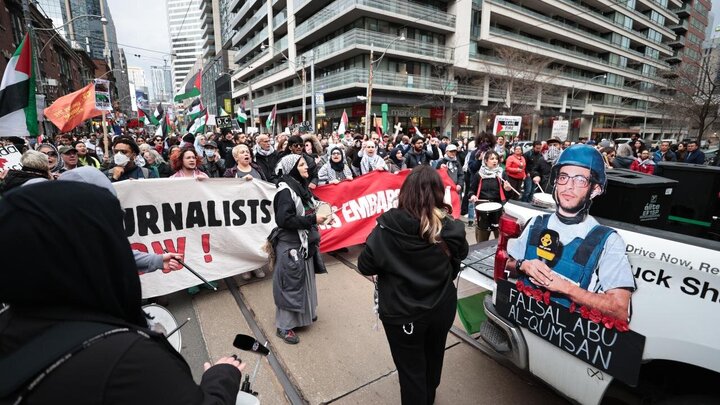 Photos: Pro-Palestinian rally held in Toronto, Canada