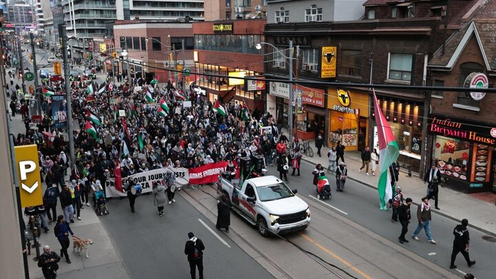 Photos: Pro-Palestinian rally held in Toronto, Canada