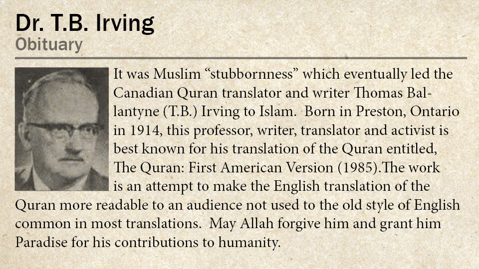 Irving's American version marks a milestone in Quran translation history