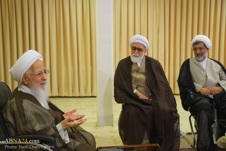 دیدار تولیت آستان قدس رضوی با آیت الله جوادی آملی