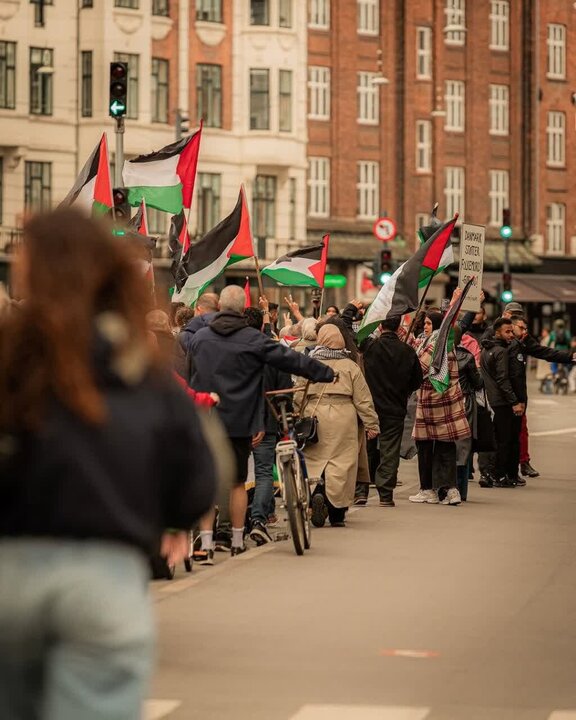 Photos: Demonstration in Copenhagen in support of Gaza