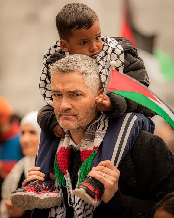 Photos: Demonstration in Copenhagen in support of Gaza