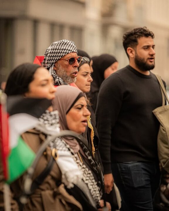 Photos: Demonstration in Copenhagen in support of Gaza