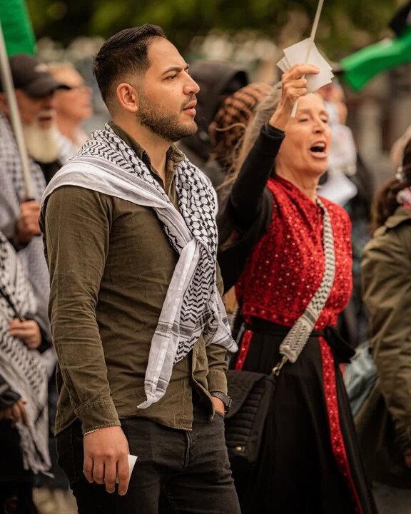 Photos: Demonstration in Copenhagen in support of Gaza