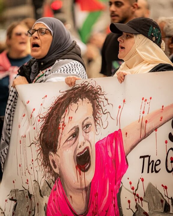 Photos: Demonstration in Copenhagen in support of Gaza