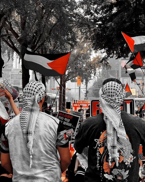تظاهرات در کره جنوبی، در حمایت از فلسطین