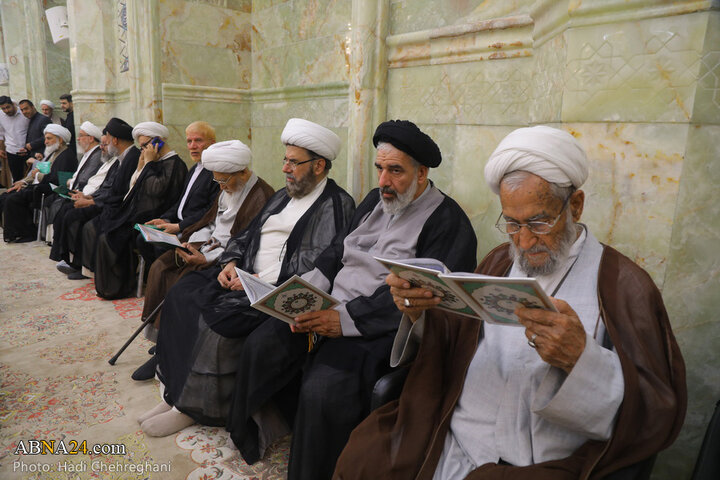 مراسم شانزدهمین سالگرد ارتحال آیت الله بهجت در مسجد اعظم قم