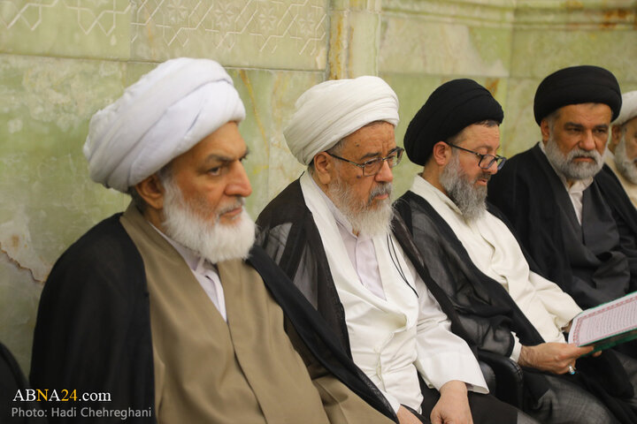 مراسم شانزدهمین سالگرد ارتحال آیت الله بهجت در مسجد اعظم قم