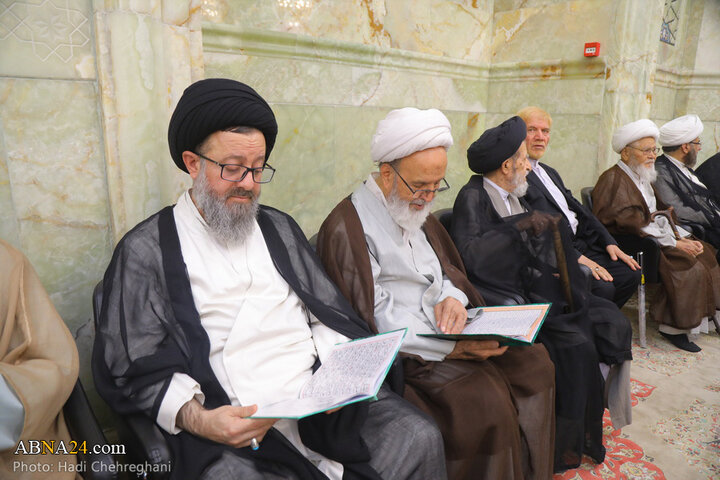 مراسم شانزدهمین سالگرد ارتحال آیت الله بهجت در مسجد اعظم قم