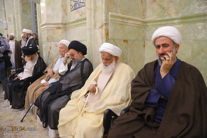 مراسم شانزدهمین سالگرد ارتحال آیت الله بهجت در مسجد اعظم قم