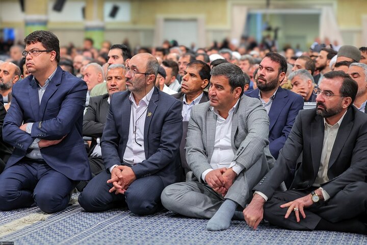 دیدار معلمان با رهبر انقلاب