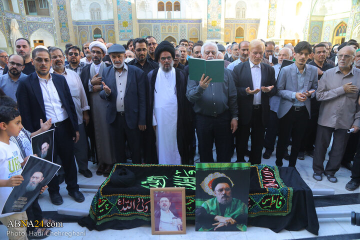مراسم تشییع پیکر مرحوم آیت‌الله سیدعلی خراسانی در شهر قم