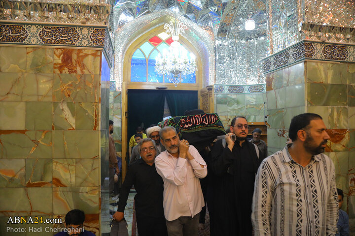 مراسم تشییع پیکر مرحوم آیت‌الله سیدعلی خراسانی در شهر قم