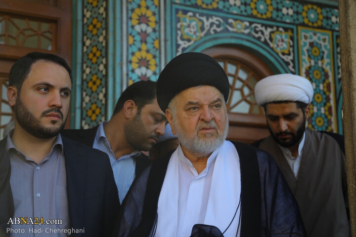 مراسم تشییع پیکر مرحوم آیت‌الله سیدعلی خراسانی در شهر قم