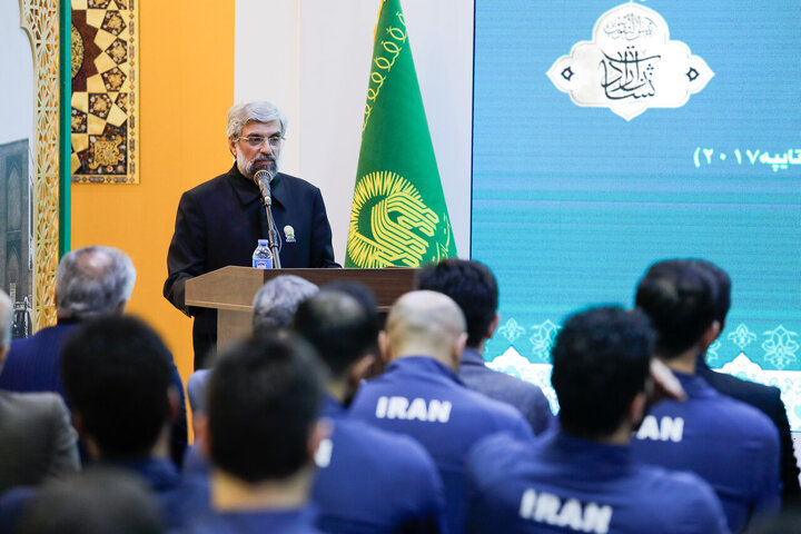 Photos: National Volleyball Team Championship Cup donated to Razavi Shrine Museum