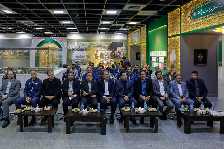 Photos: National Volleyball Team Championship Cup donated to Razavi Shrine Museum
