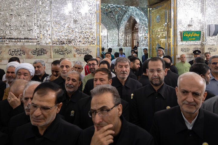 گزارش تصویری | گرامیداشت اولین سالگرد شهادت آیت الله رئیسی در حرم مطهر رضوی