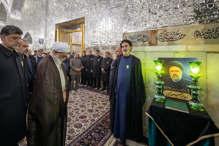 گزارش تصویری | گرامیداشت اولین سالگرد شهادت آیت الله رئیسی در حرم مطهر رضوی