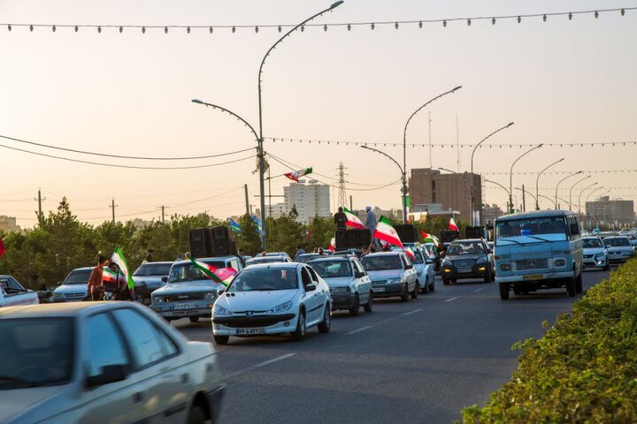 همایش مردمی موتورسواران قم