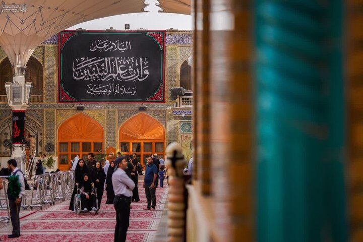 عکس خبری | سیاه‌پوش شدن صحن و سرای علوی به مناسبت سالروز شهادت جوادالائمه(ع)