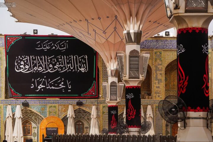 عکس خبری | سیاه‌پوش شدن صحن و سرای علوی به مناسبت سالروز شهادت جوادالائمه(ع)