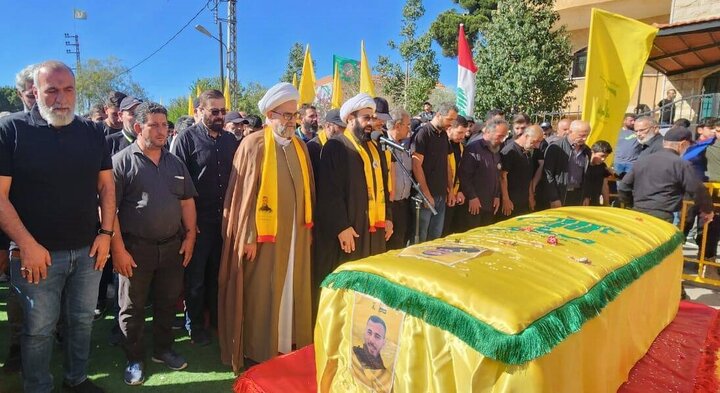Photos: Funeral ceremony of martyr "Issa Qatish" held in Houla, Lebanon