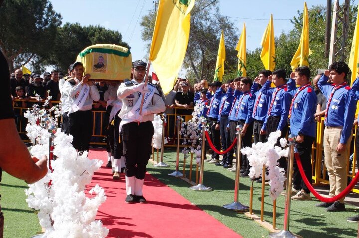 Photos: Funeral ceremony of martyr "Issa Qatish" held in Houla, Lebanon