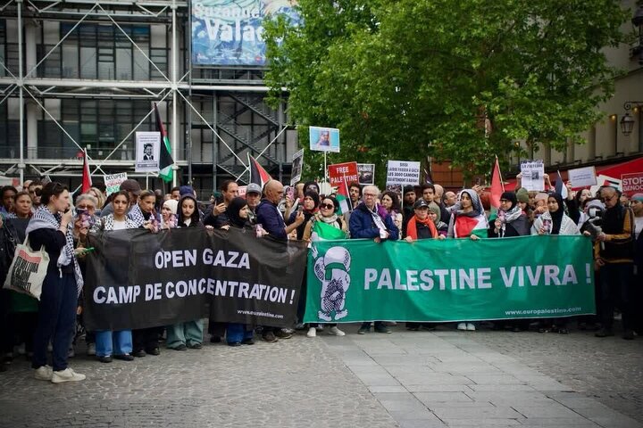 Photos: Demonstration in support of oppressed people of Gaza in Paris