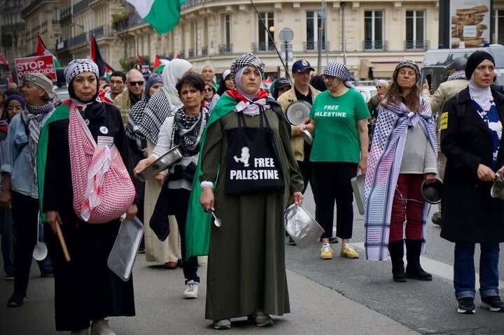 Photos: Demonstration in support of oppressed people of Gaza in Paris