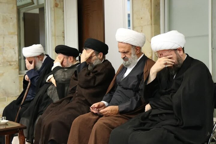مراسم سوگواری سالروز شهادت امام جواد(ع) در دفتر آیت‌الله نوری همدانی