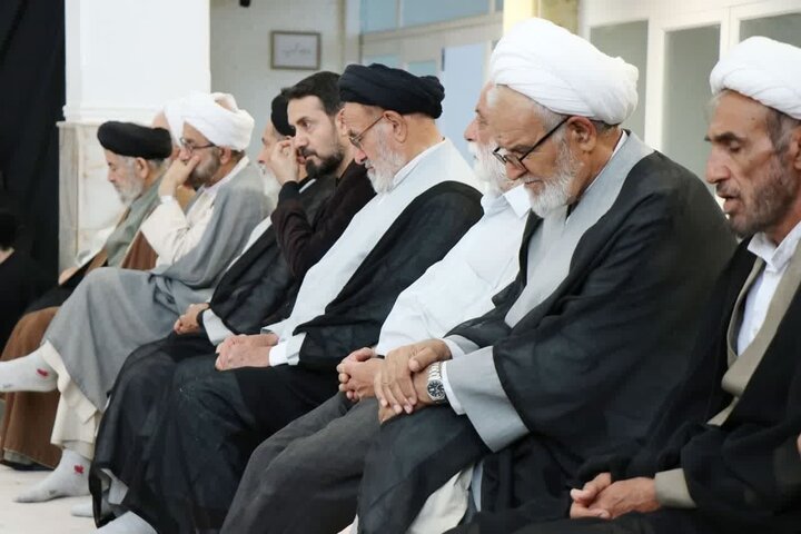 مراسم سوگواری سالروز شهادت امام جواد(ع) در دفتر آیت‌الله نوری همدانی