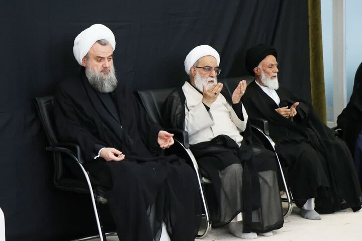 مراسم سوگواری سالروز شهادت امام جواد(ع) در دفتر آیت‌الله نوری همدانی