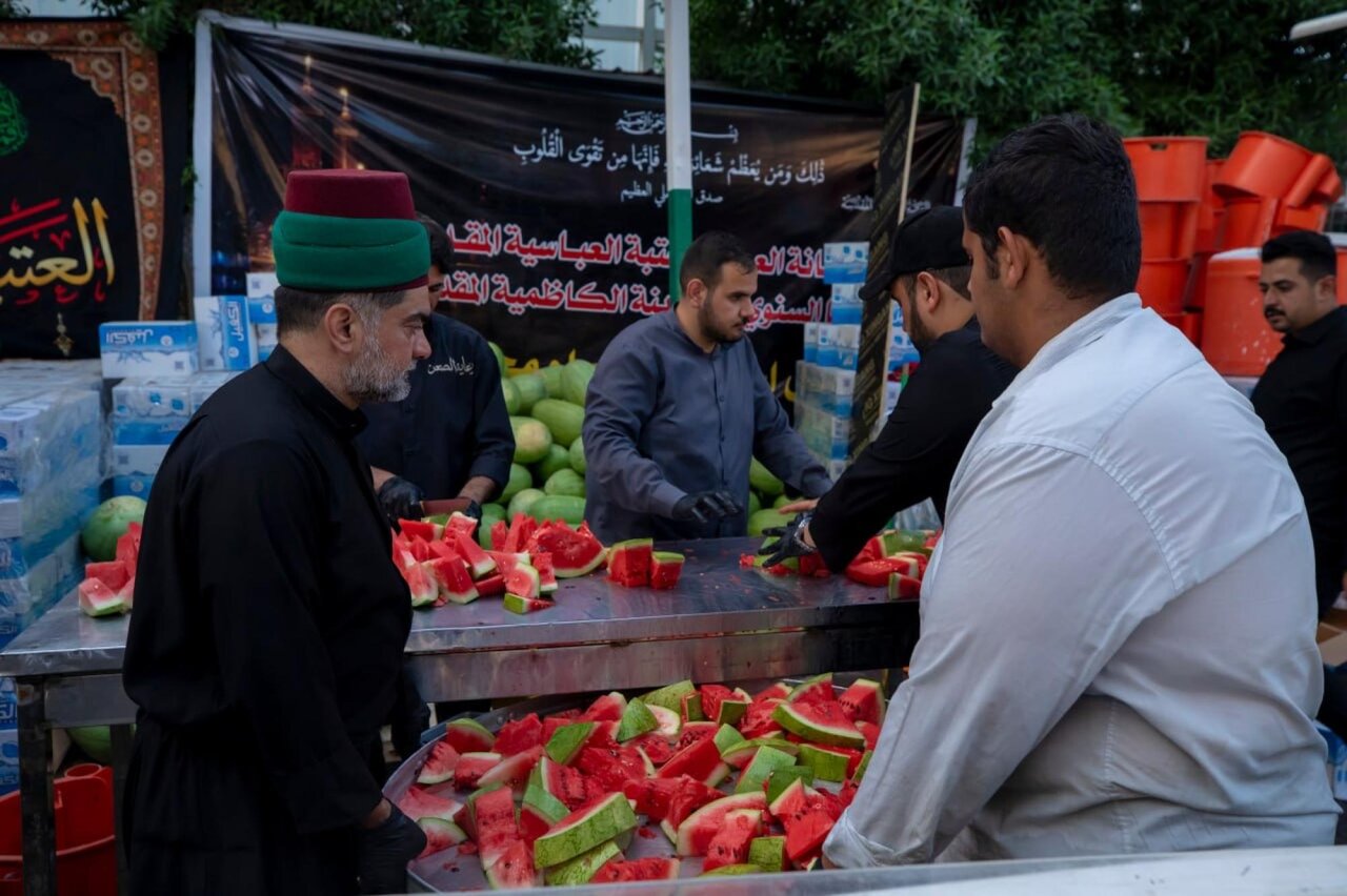 Al-Abbas shrine offers its services to visitors of Kadhemiya city in commemoration Imam al-Jawad martyrdom