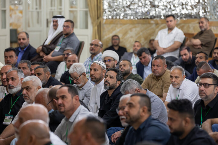 Photos: Samarra Mawkib managers meet with custodian of Imam Reza holy shrine