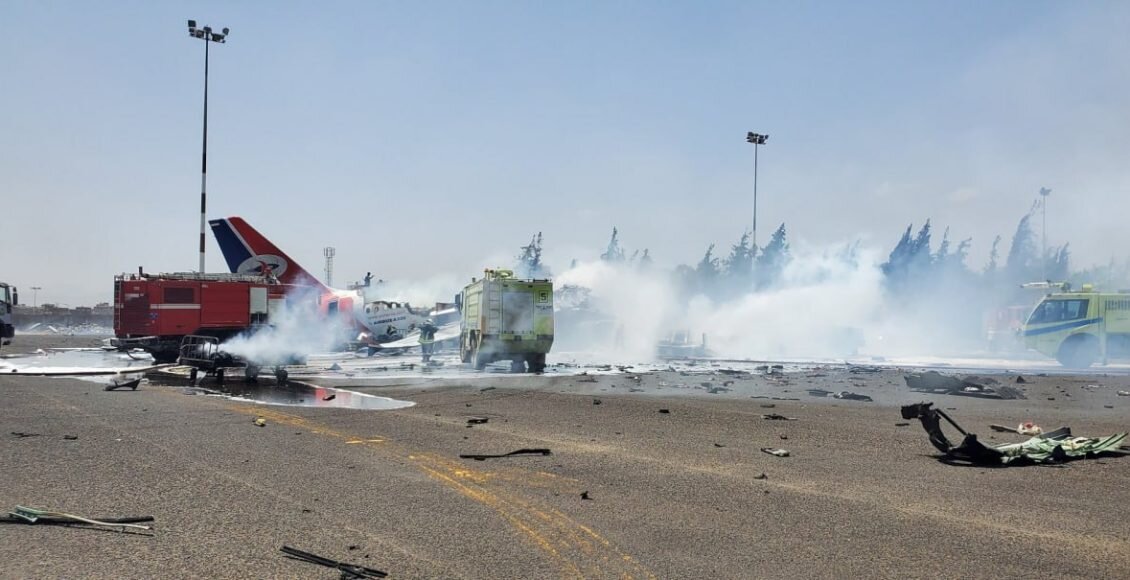 Israeli airstrikes cause heavy damage to Sanaa Airport infrastructure