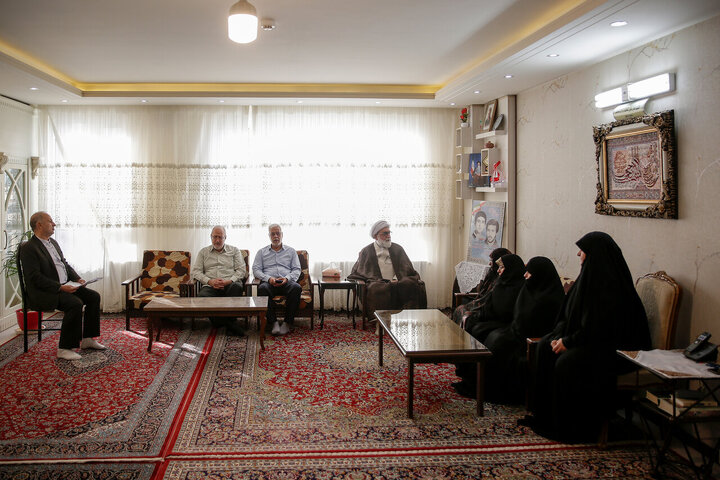 Photos: Custodian of Astan Quds Razavi meets with martyrs families
