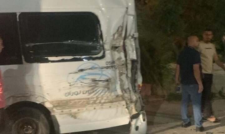 Israeli military vehicle collides with pilgrim bus in Jenin