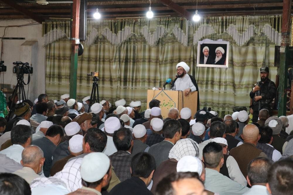 نماز جمعه شیعیان غرب کابل با محوریت وحدت اسلامی و حمایت از فلسطین + تصاویر