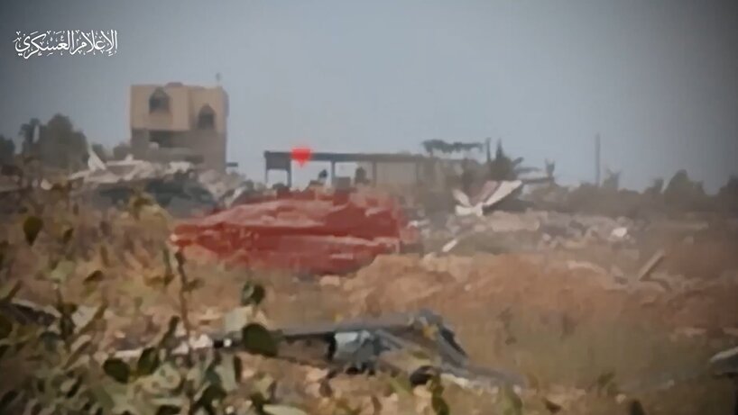 Al-Qassam Brigades engage in close combat with Israeli troops in Jabalia
