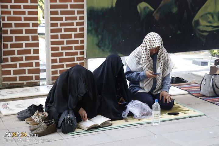 مراسم دعای عرفه در گلزار شهدای تبریز