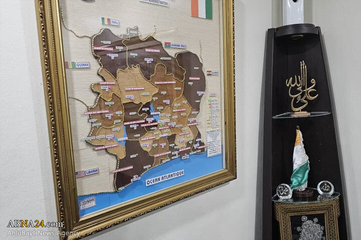 بازدید آیت الله رمضانی از مسئولان مجتمع حضرت زهرا(س) ساحل عاج