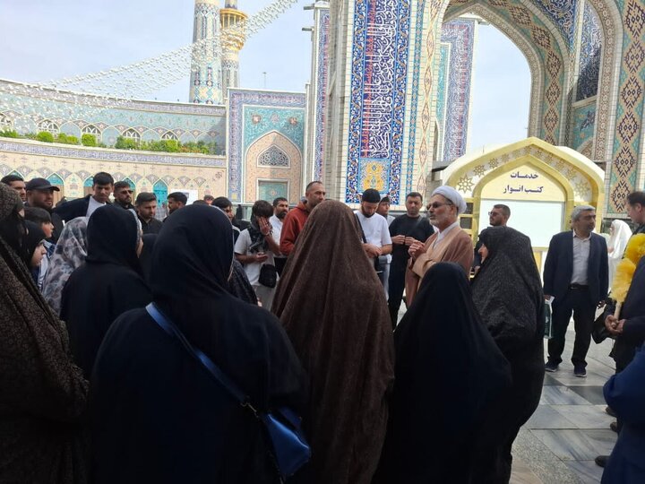 Photos: Group of Georgian Shia Muslims visits Imam Reza holy shrine
