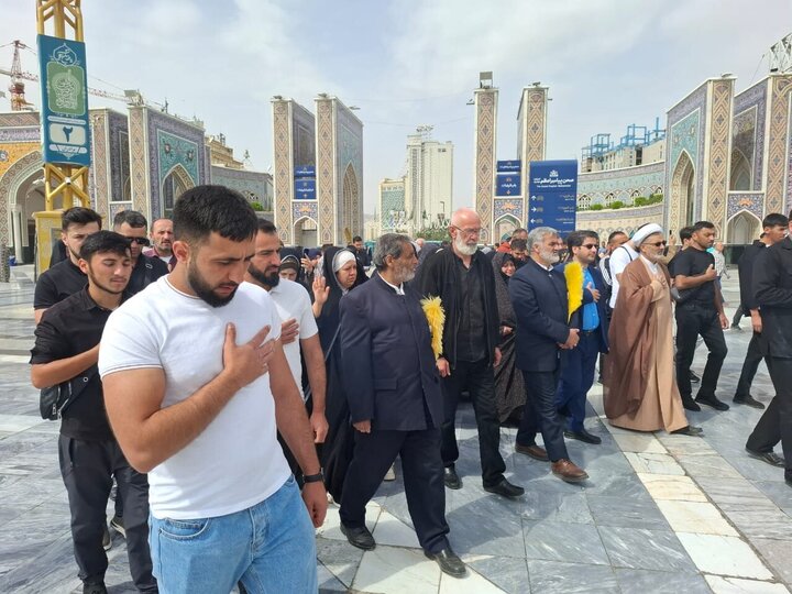 Photos: Group of Georgian Shia Muslims visits Imam Reza holy shrine