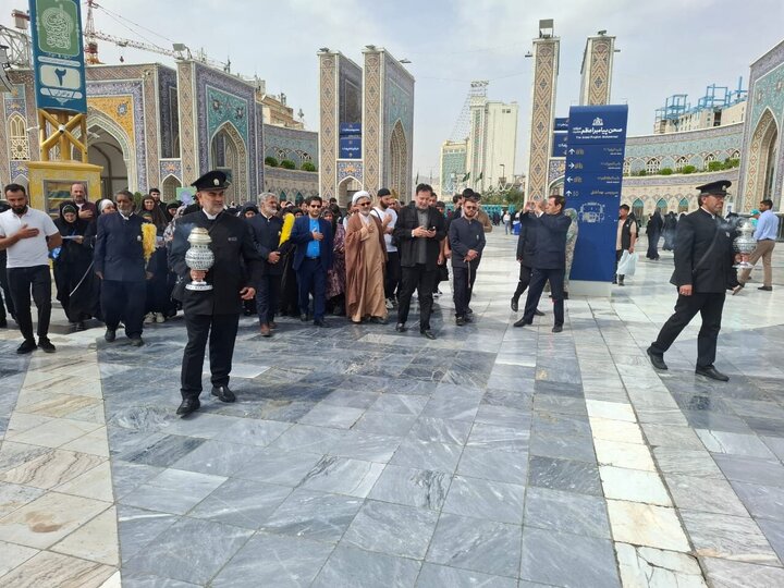 Photos: Group of Georgian Shia Muslims visits Imam Reza holy shrine