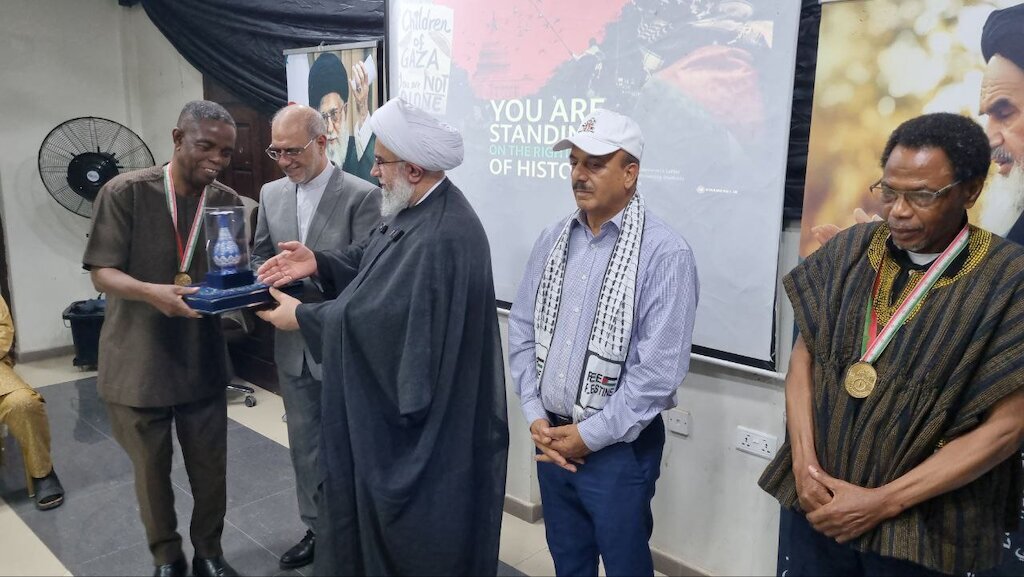 Awarding "Right Side of History" medal this time in West Africa