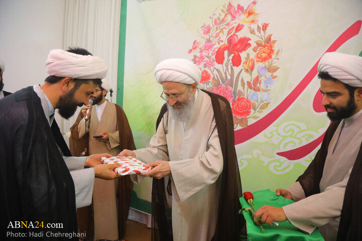 Photos: Imam Hadi birth anniversary, turban-wearing ceremony held in Qom