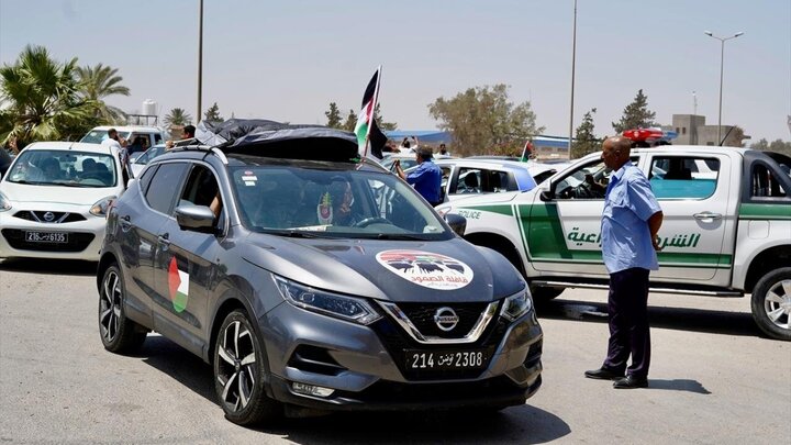 Photos: "Maghreb Resistance Convoy" for Gaza reaches Libya