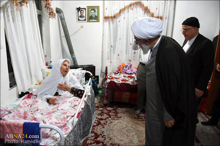 گزارش تصویری | دیدار آیت الله رمضانی با خانواده شهید سادات سید حسین موسوی