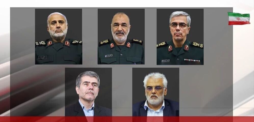 Top Iranian military commanders and two civilian figures are assassinated in Israeli strikes